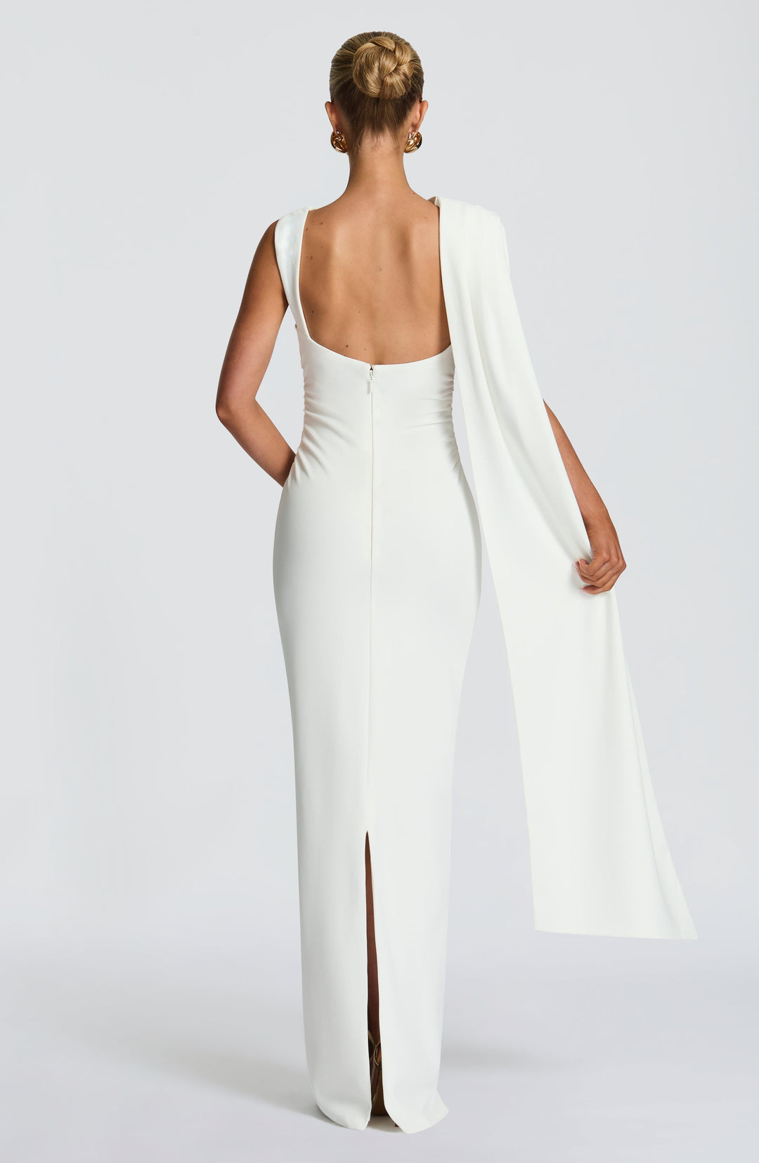 Miraine Maxi Dress in Ivory by Clandour, product photo 4