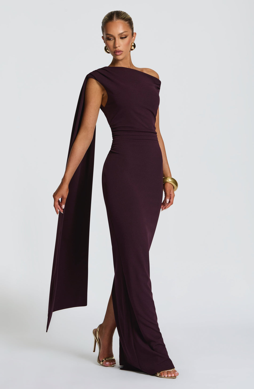 Miraine Maxi Dress in Plum by Clandour, product photo 3