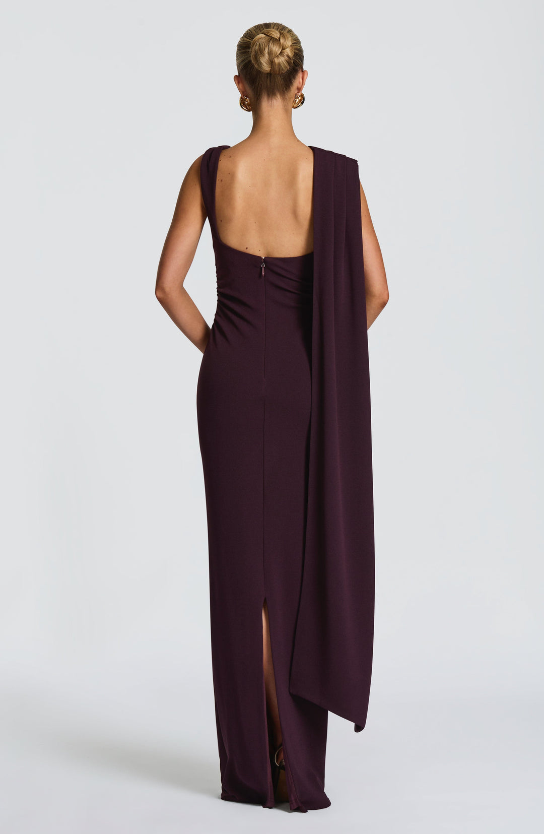 Miraine Maxi Dress in Plum by Clandour, product photo 4