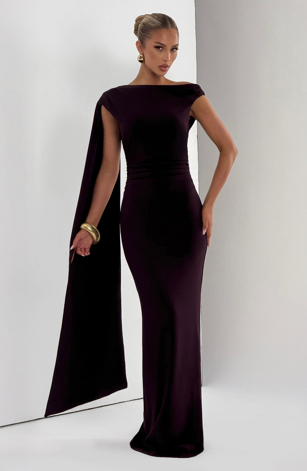 Miraine Maxi Dress in Plum by Clandour, product photo 5