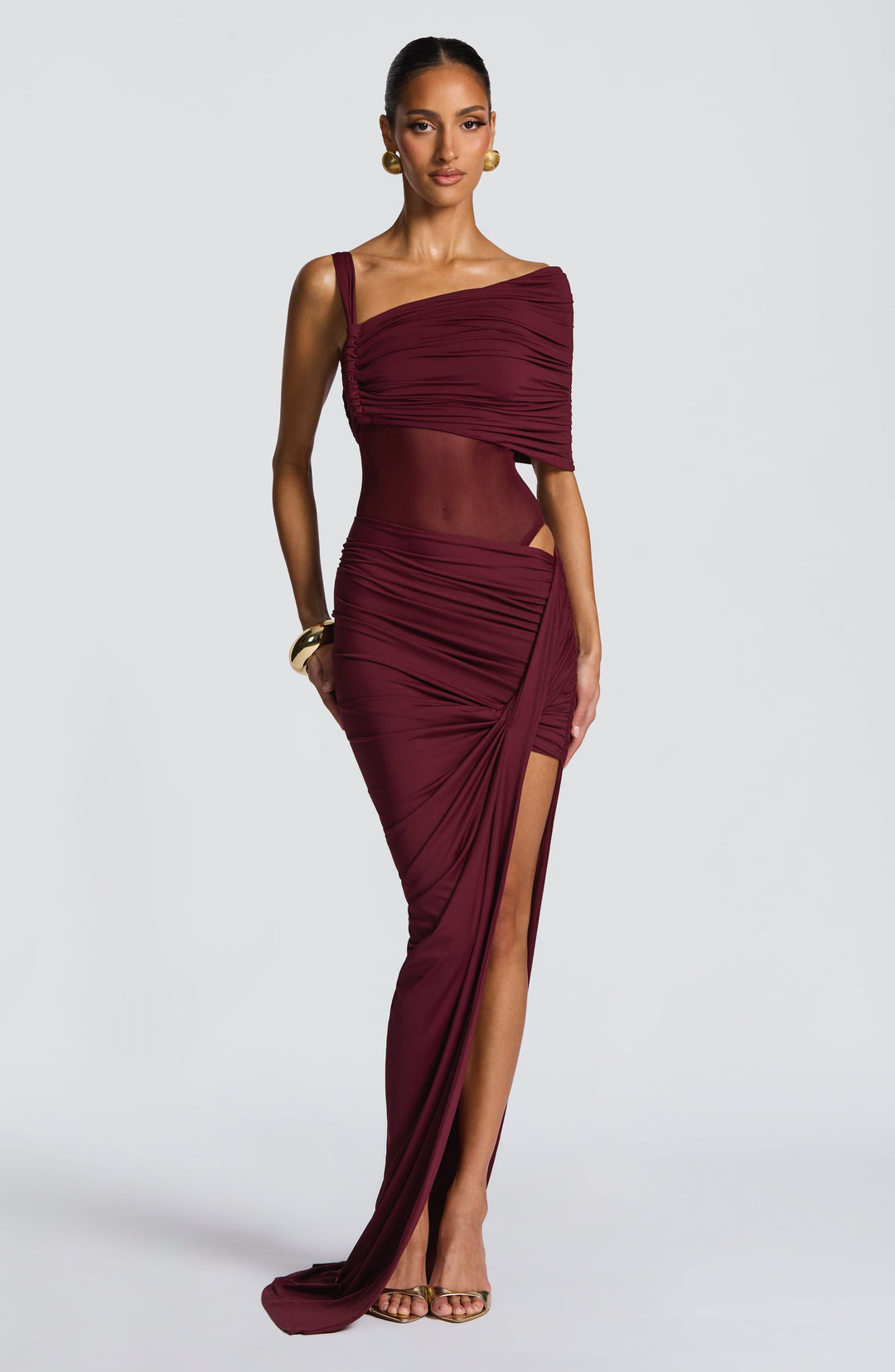 Mirairis Bodysuit in Cherry Lacquer by Clandour, product photo 12