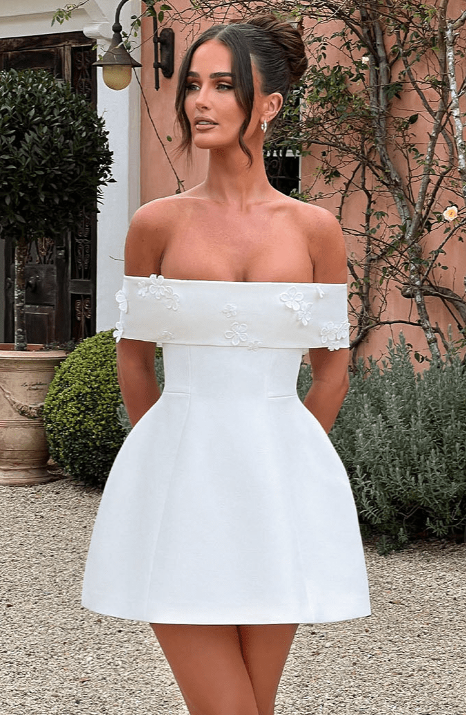 Miraise Mini Dress in Ivory by Clandour, product photo 1
