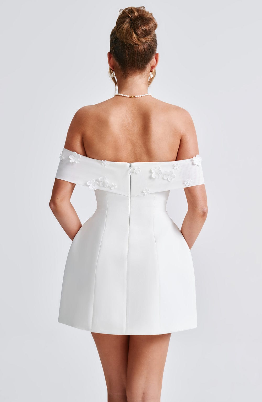 Miraise Mini Dress in Ivory by Clandour, product photo 3