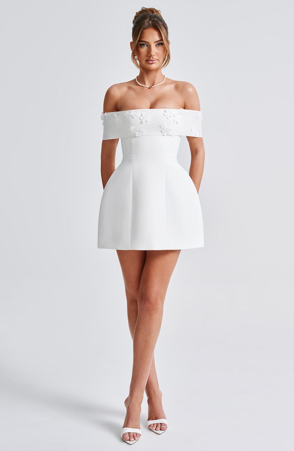Miraise Mini Dress in Ivory by Clandour, product photo 6