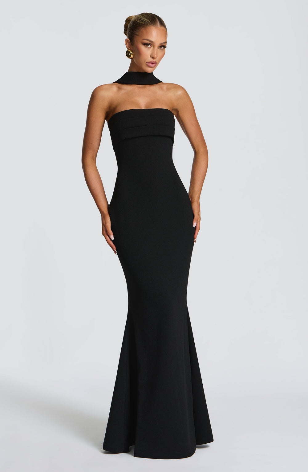 Miralina Maxi Dress in Black by Clandour, product photo 2