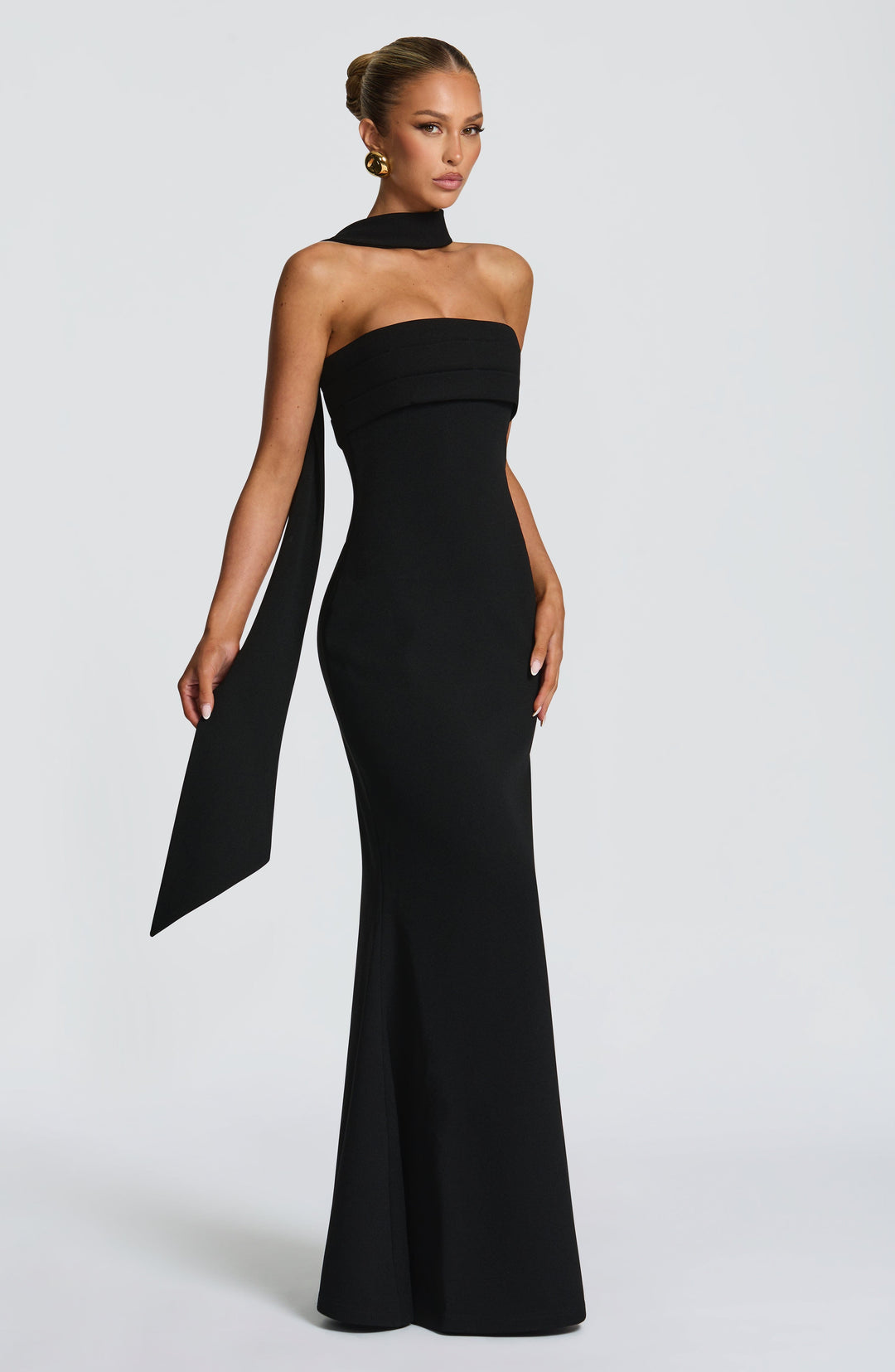 Miralina Maxi Dress in Black by Clandour, product photo 4