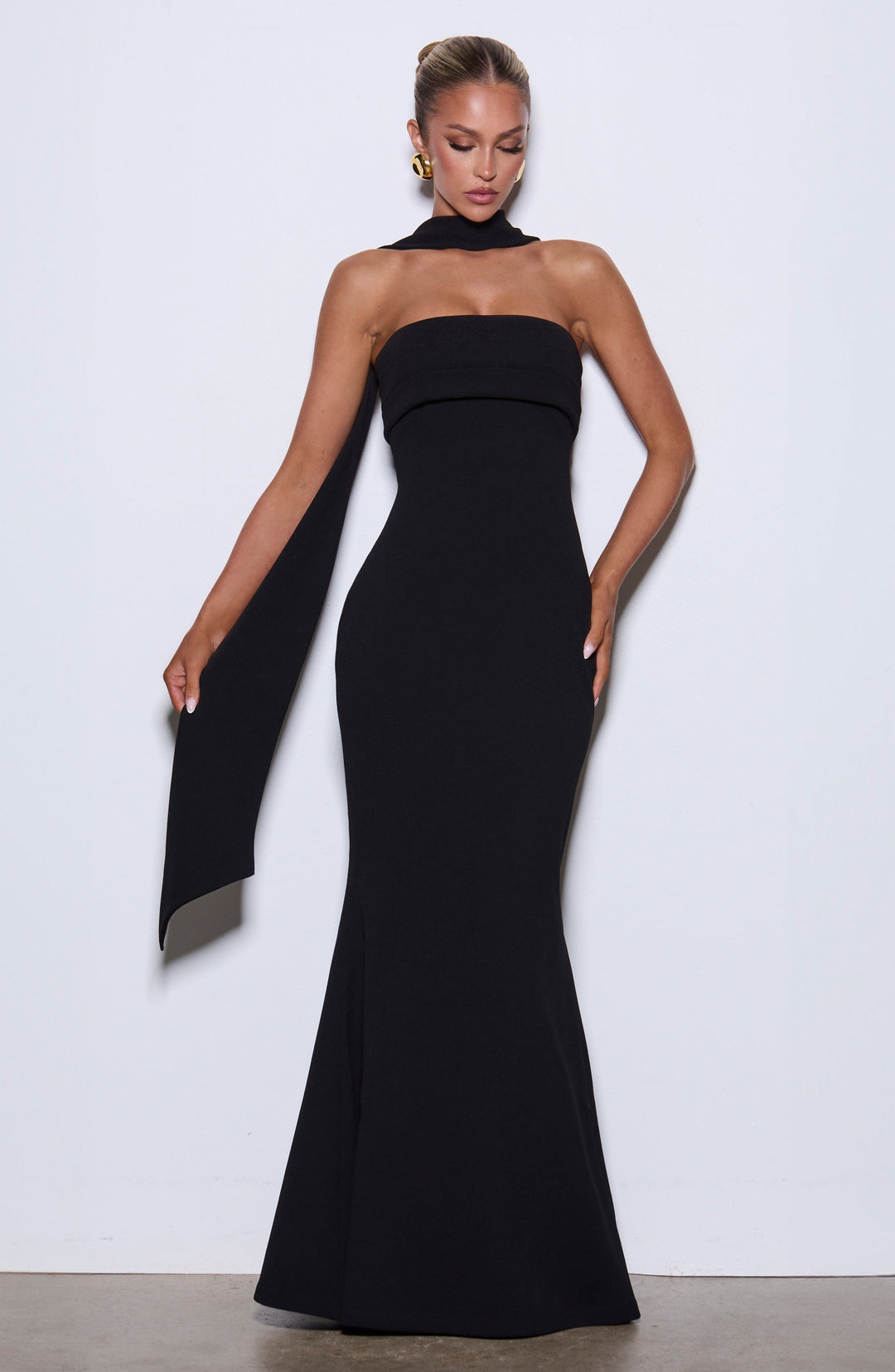 Miralina Maxi Dress in Black by Clandour, product photo 9