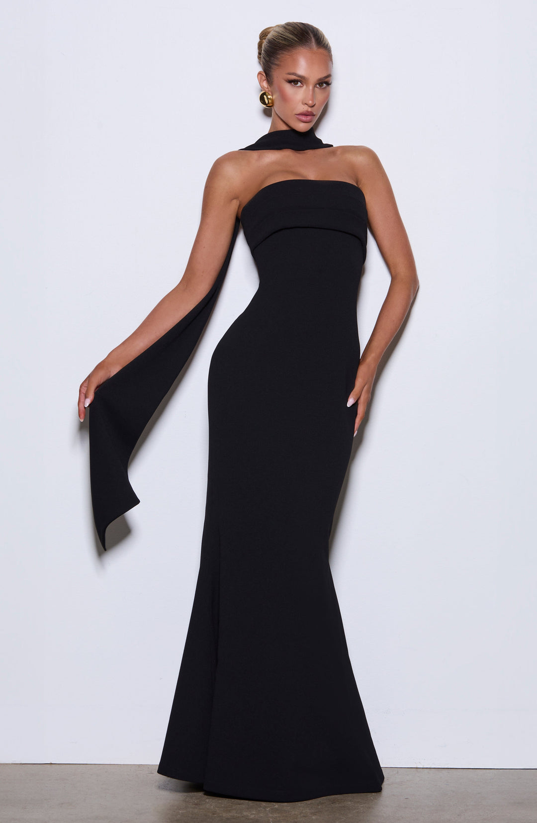 Miralina Maxi Dress in Black by Clandour, product photo 10