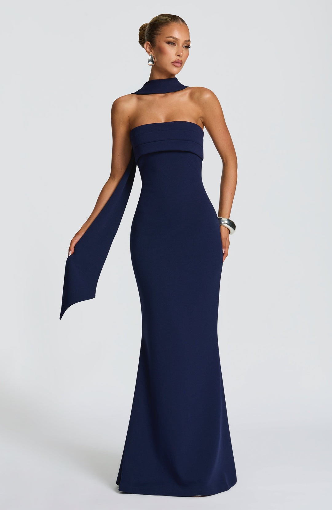 Miralina Maxi Dress in Navy by Clandour, product photo 1