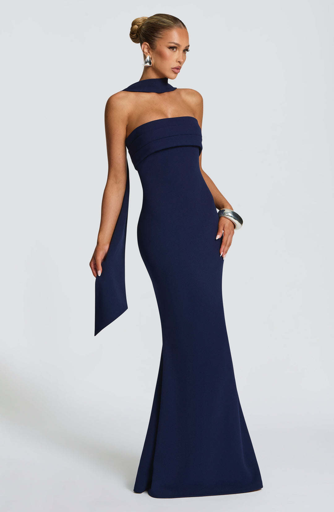 Miralina Maxi Dress in Navy by Clandour, product photo 3