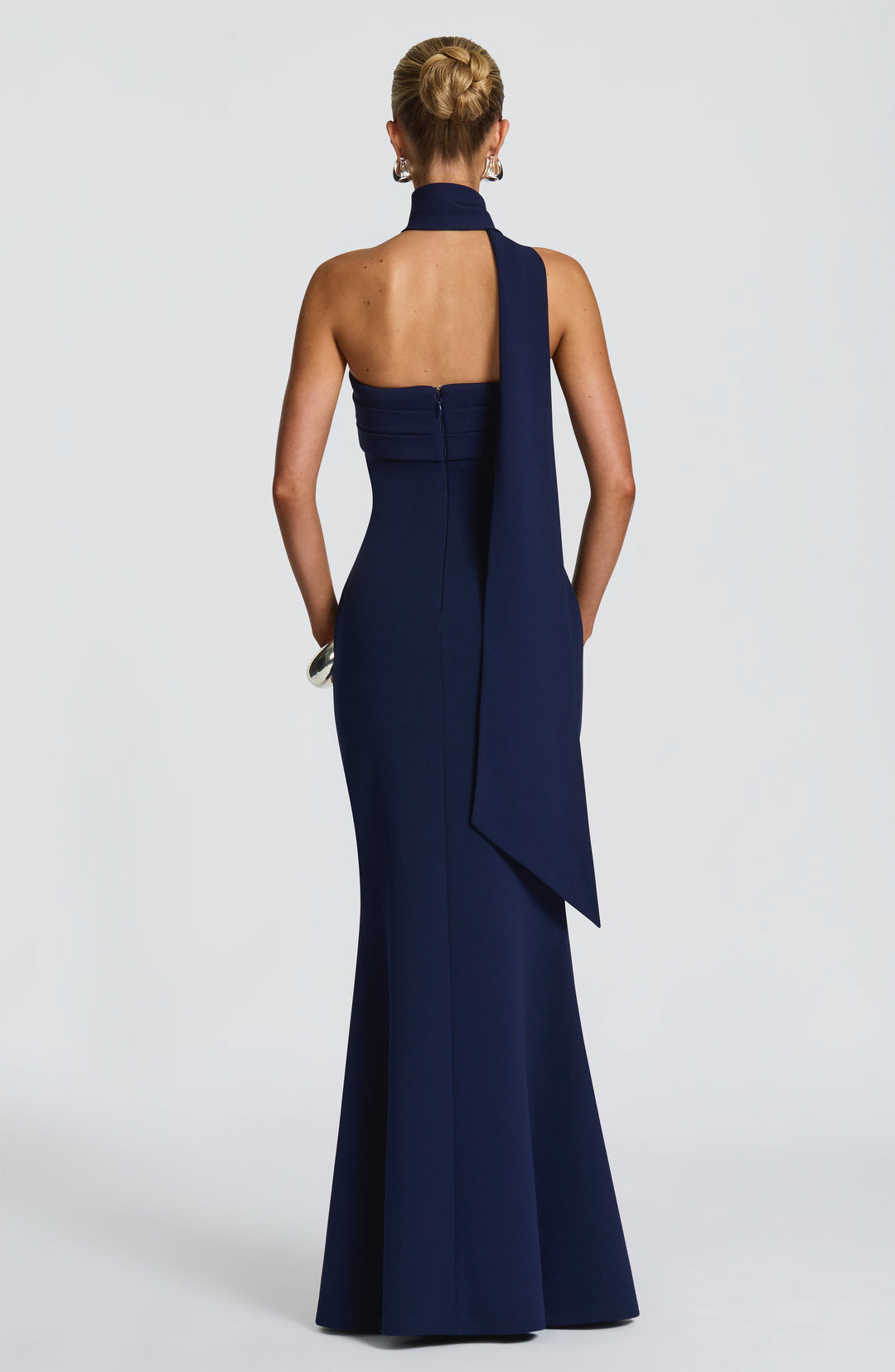 Miralina Maxi Dress in Navy by Clandour, product photo 4