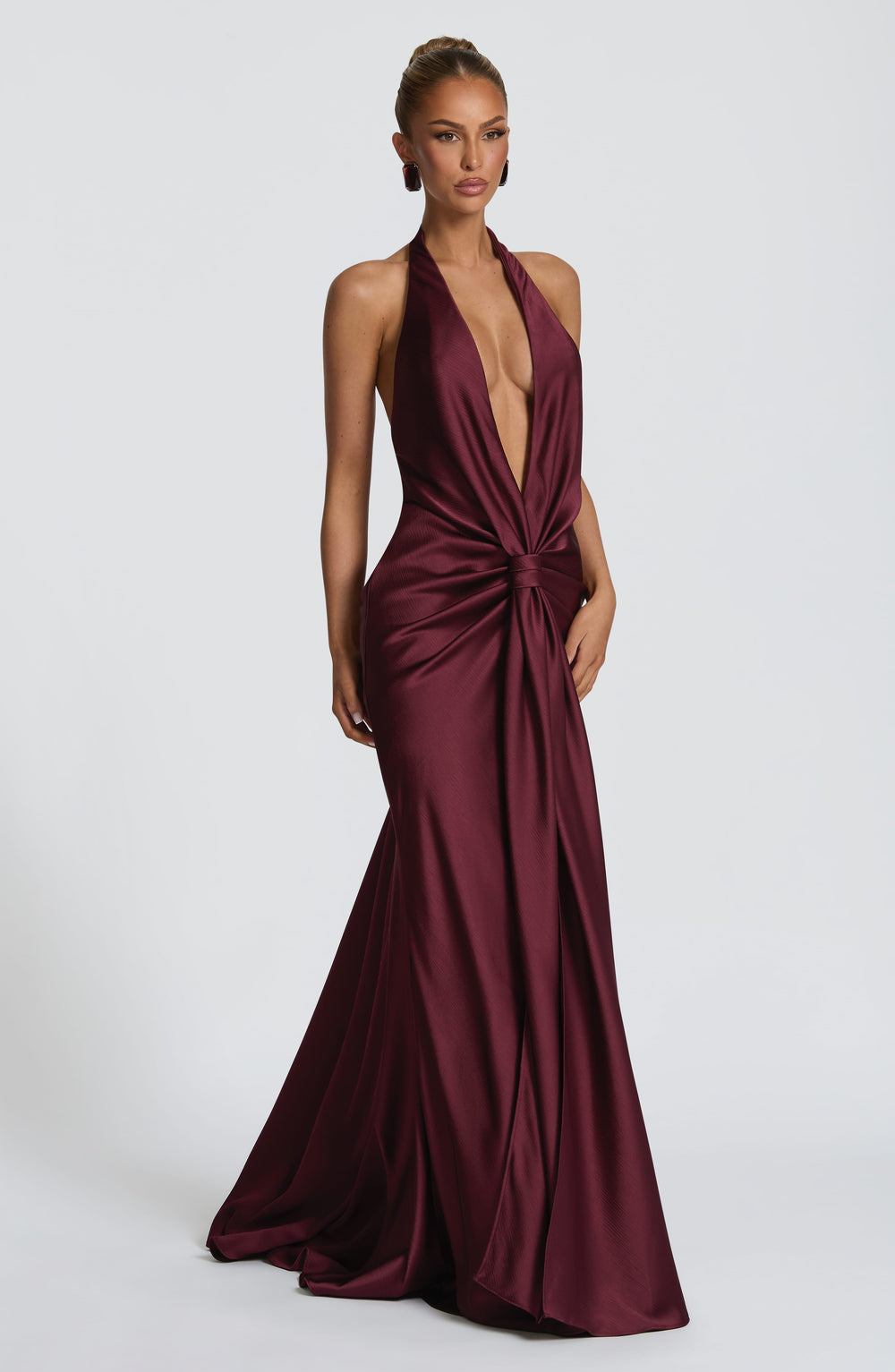 Miralise Gown in Cherry Lacquer by Clandour, product photo 2