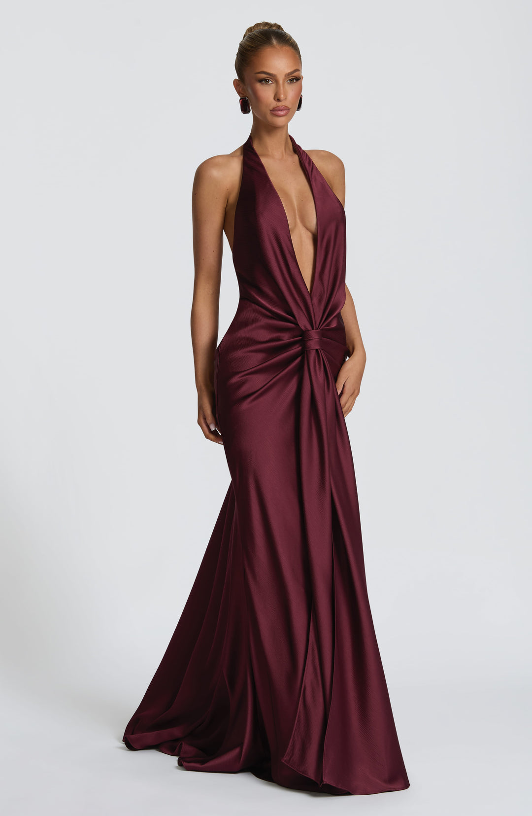 Miralise Gown in Cherry Lacquer by Clandour, product photo 2