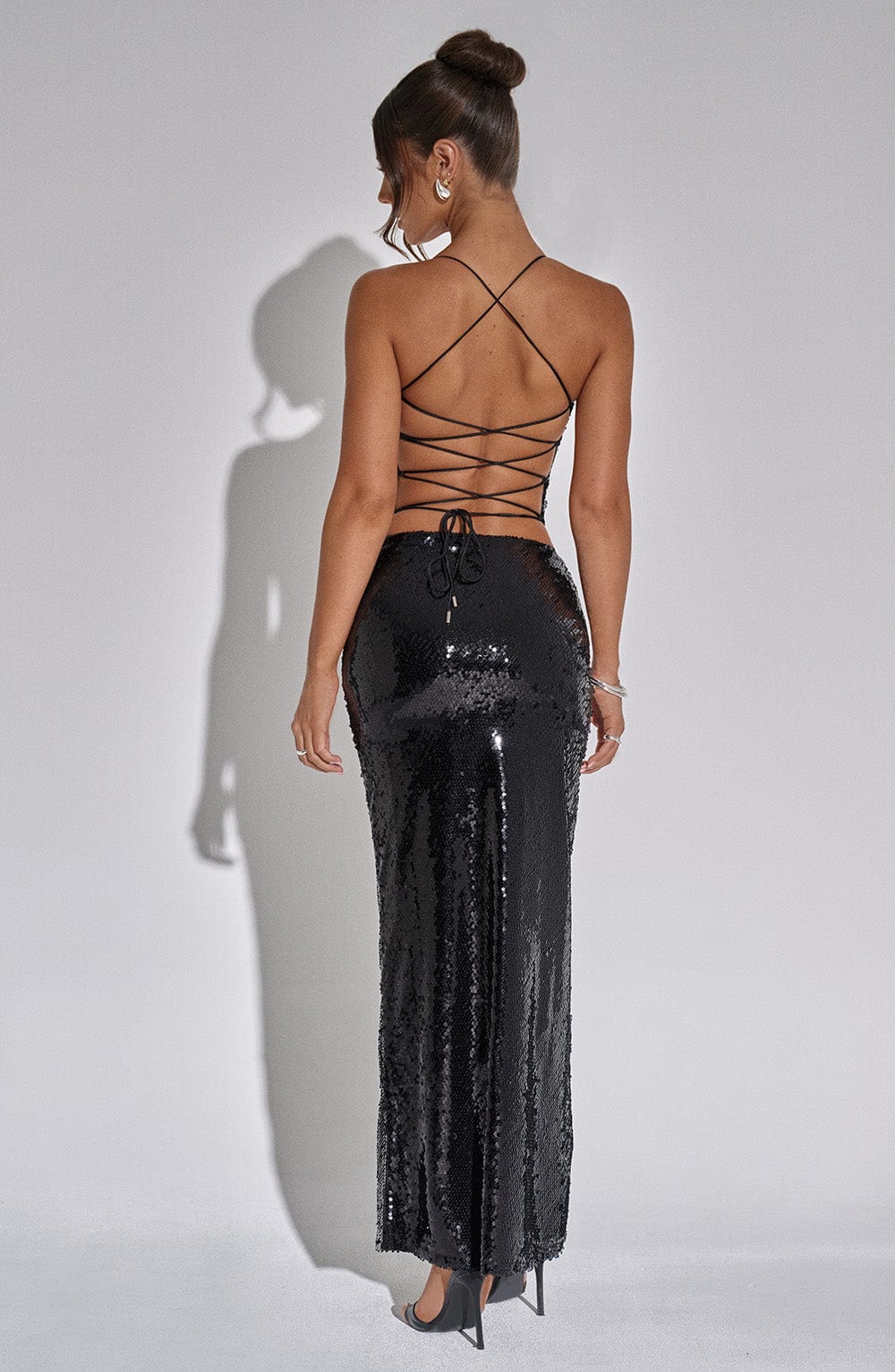 Miranna Maxi Skirt in Black by Clandour, product photo 2