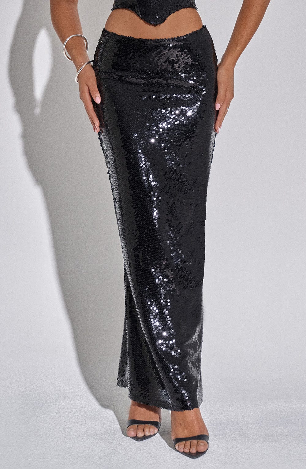 Miranna Maxi Skirt in Black by Clandour, product photo 4