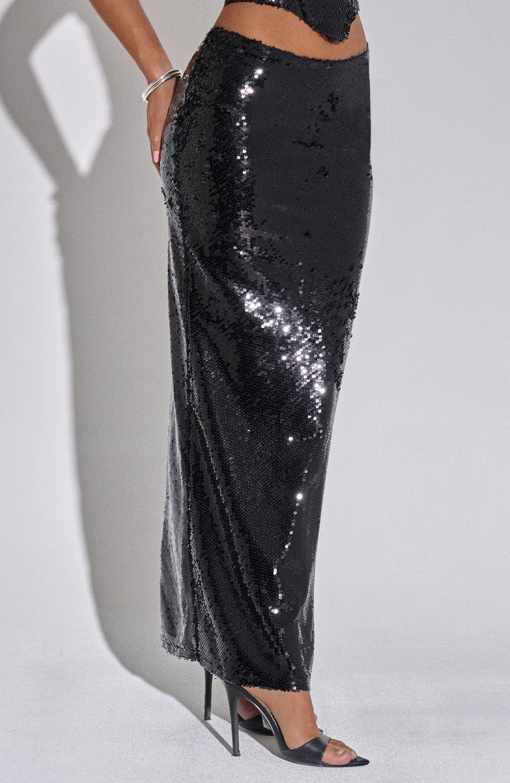 Miranna Maxi Skirt in Black by Clandour, product photo 5