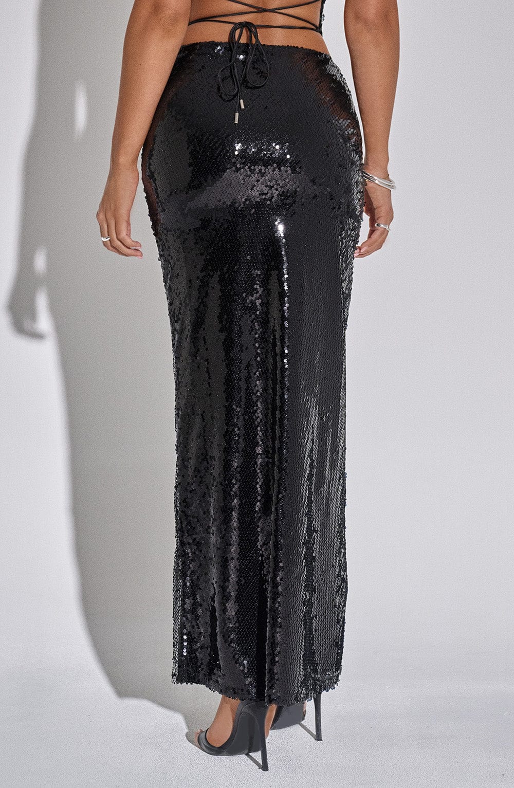 Miranna Maxi Skirt in Black by Clandour, product photo 6