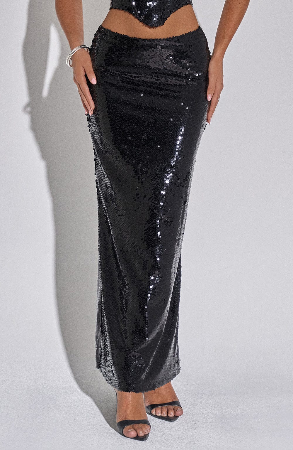 Miranna Maxi Skirt in Black by Clandour, product photo 9