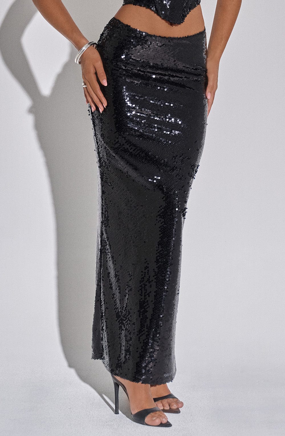 Miranna Maxi Skirt in Black by Clandour, product photo 10