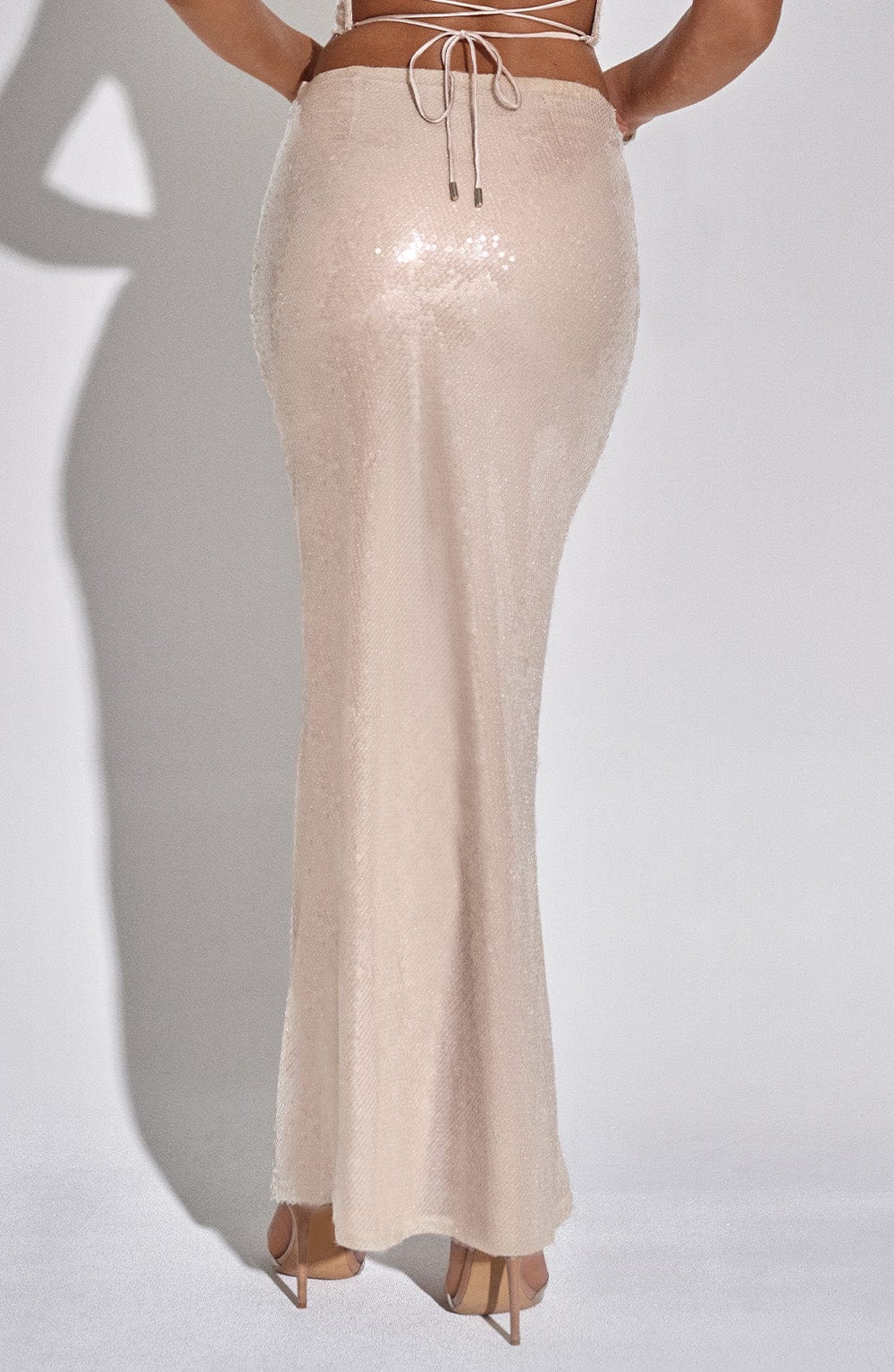 Miranna Maxi Skirt in Nude by Clandour, product photo 6