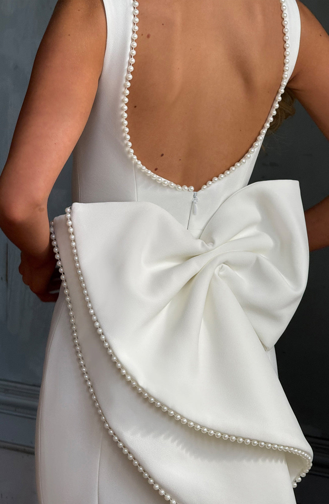 Miraora Midaxi Dress in Ivory by Clandour, product photo 4