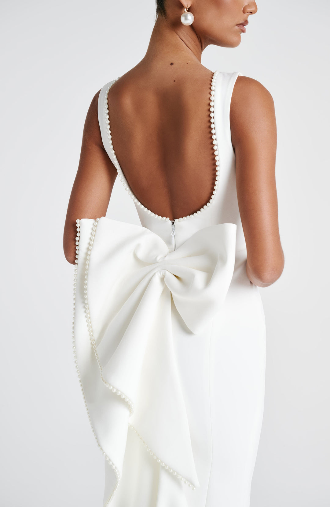 Miraora Midaxi Dress in Ivory by Clandour, product photo 6