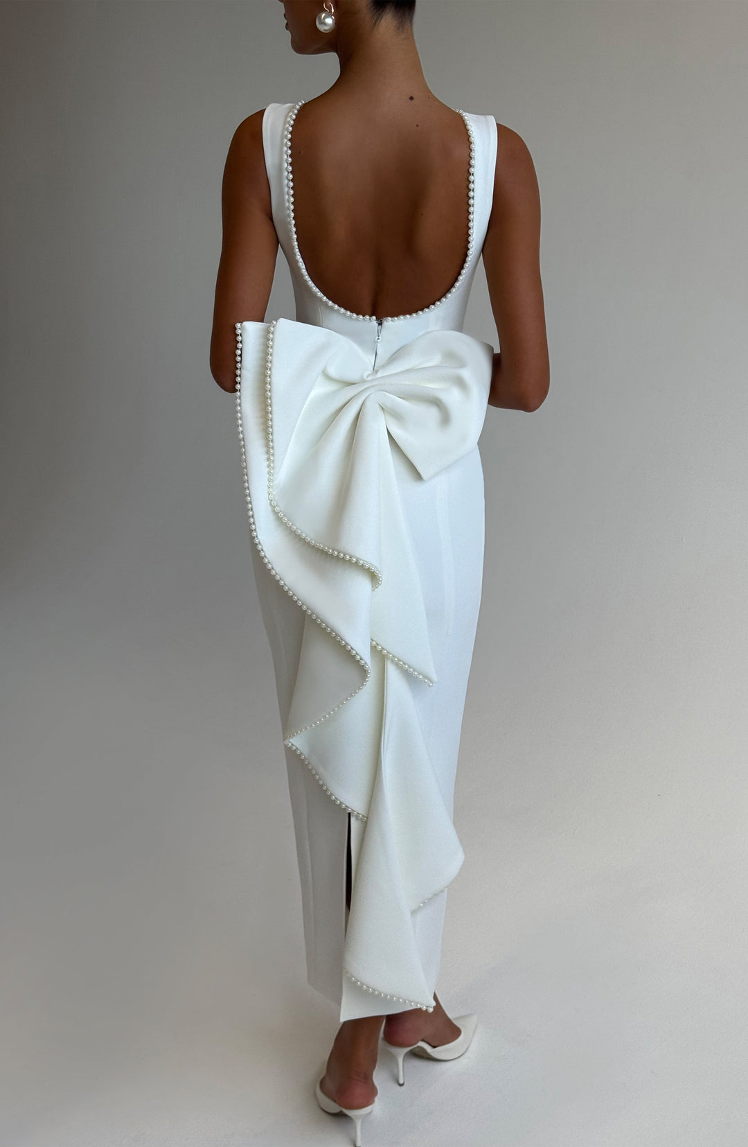Miraora Midaxi Dress in Ivory by Clandour, product photo 9