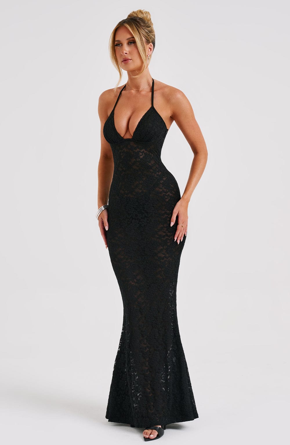 Mirayne Maxi Dress in Black by Clandour, product photo 5