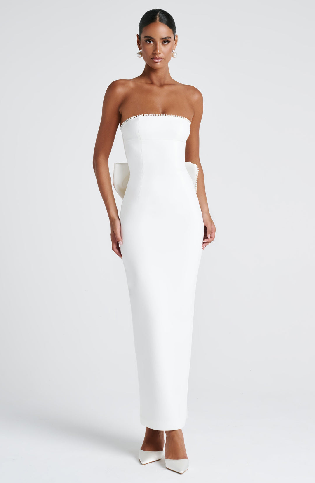 Nolaelia Maxi Dress in Ivory by Clandour, product photo 2