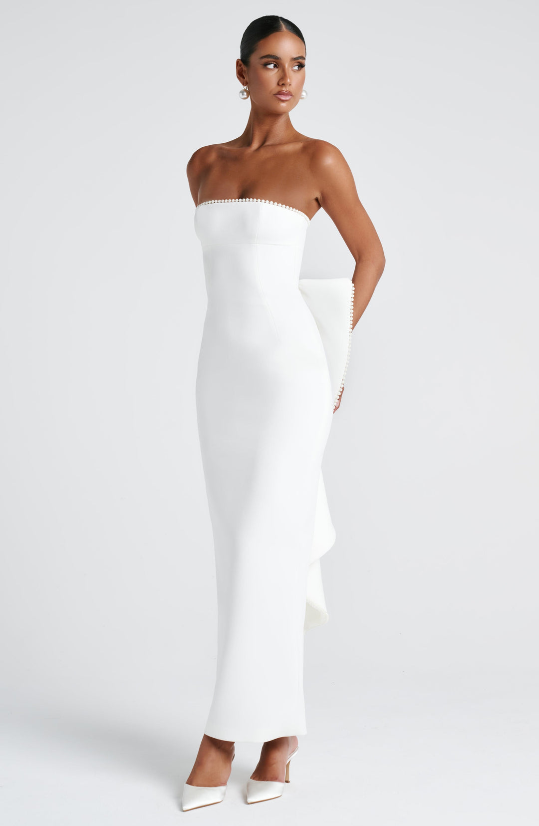 Nolaelia Maxi Dress in Ivory by Clandour, product photo 4