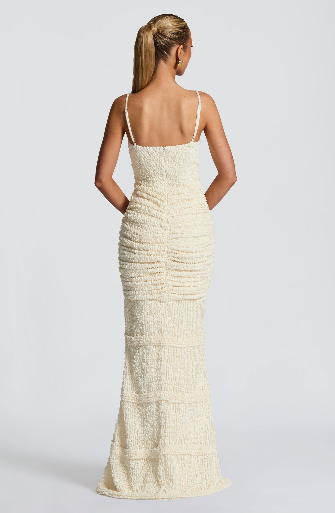 Nolaella Maxi Dress in Ivory by Clandour, product photo 3