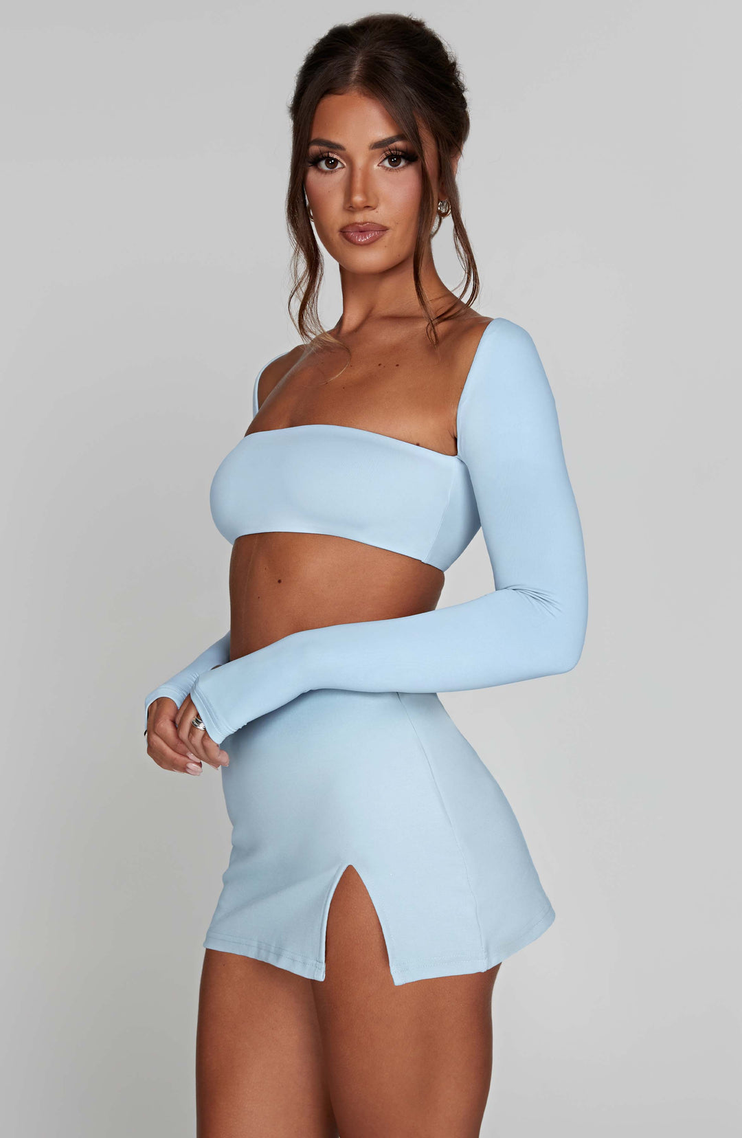 Nolaena Top in Baby Blue by Clandour, product photo 6