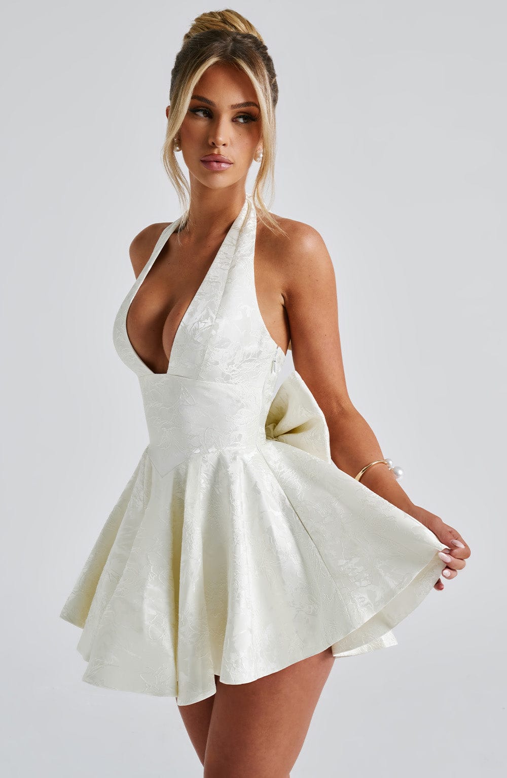 Nolaessa Playsuit in Ivory by Clandour, product photo 9