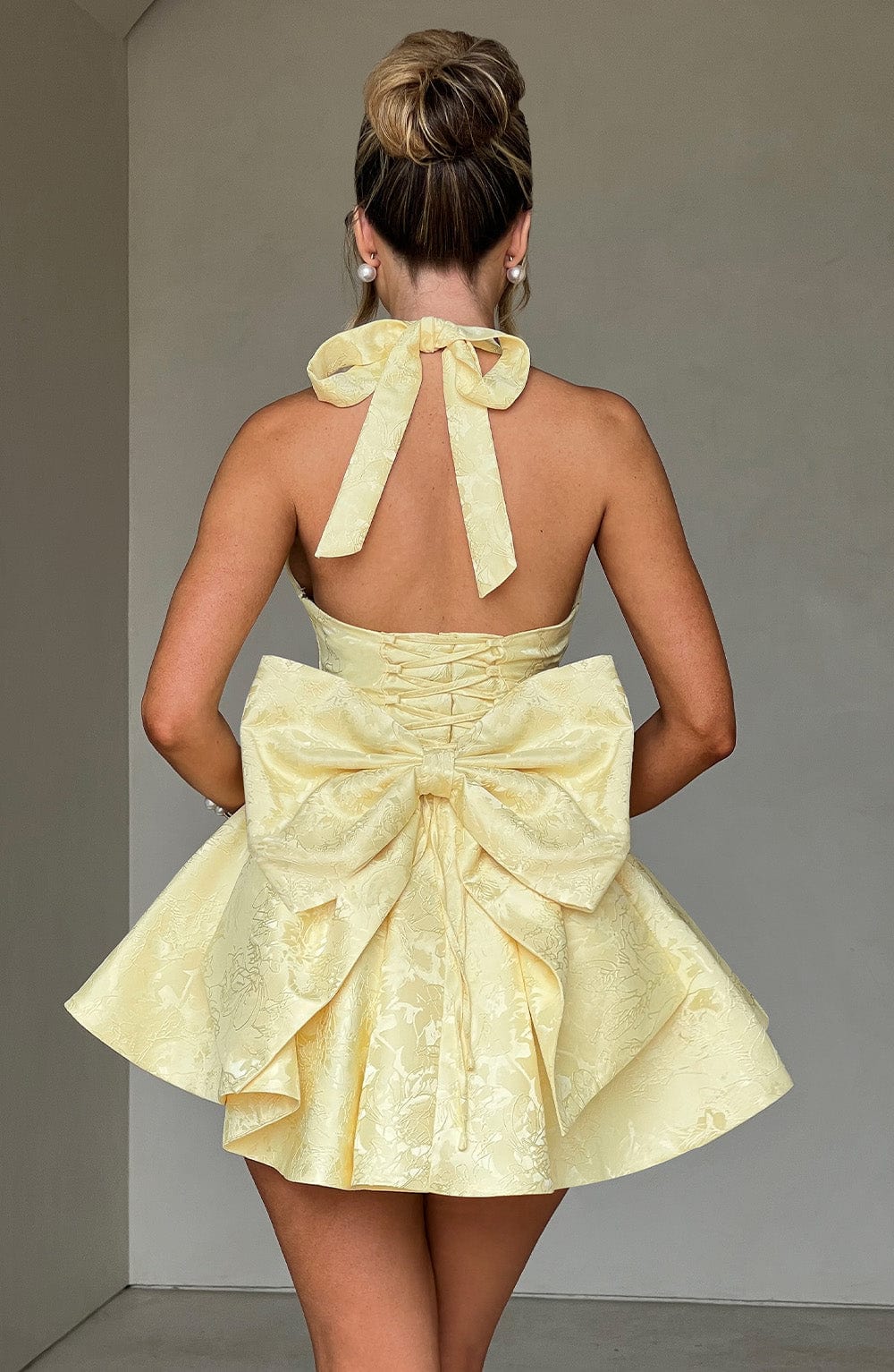 Nolaessa Playsuit in Lemon by Clandour, product photo 2