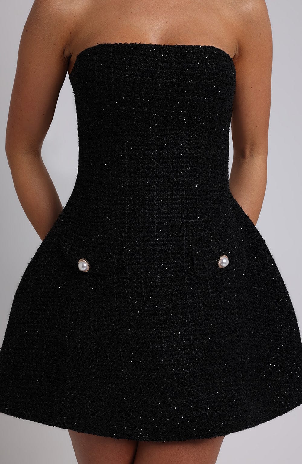 Nolaette Mini Dress in Black by Clandour, product photo 4
