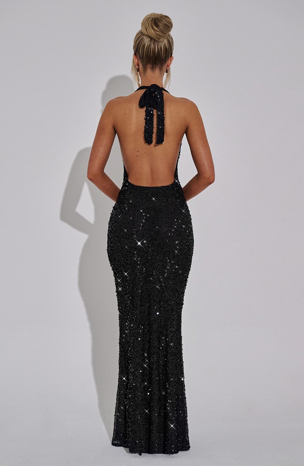 Nolaina Maxi Dress in Black Lined by Clandour, product photo 9