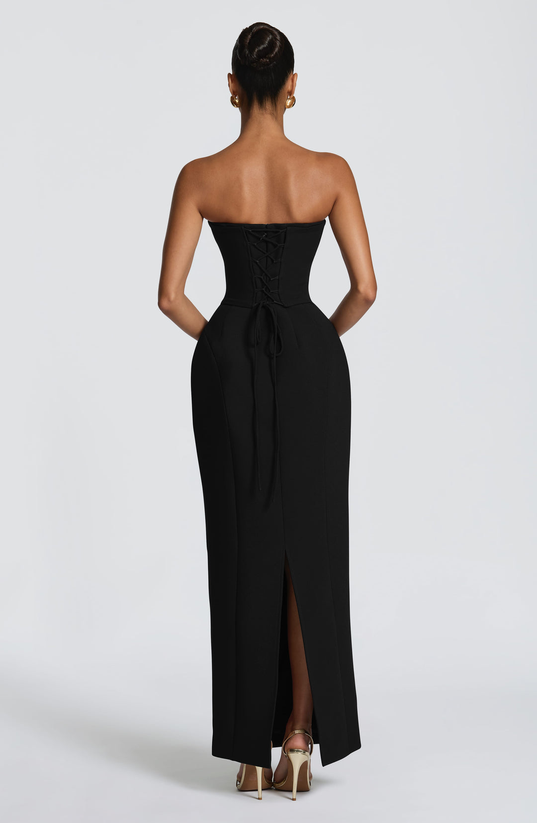 Nolalise Maxi Dress in Black by Clandour, product photo 2