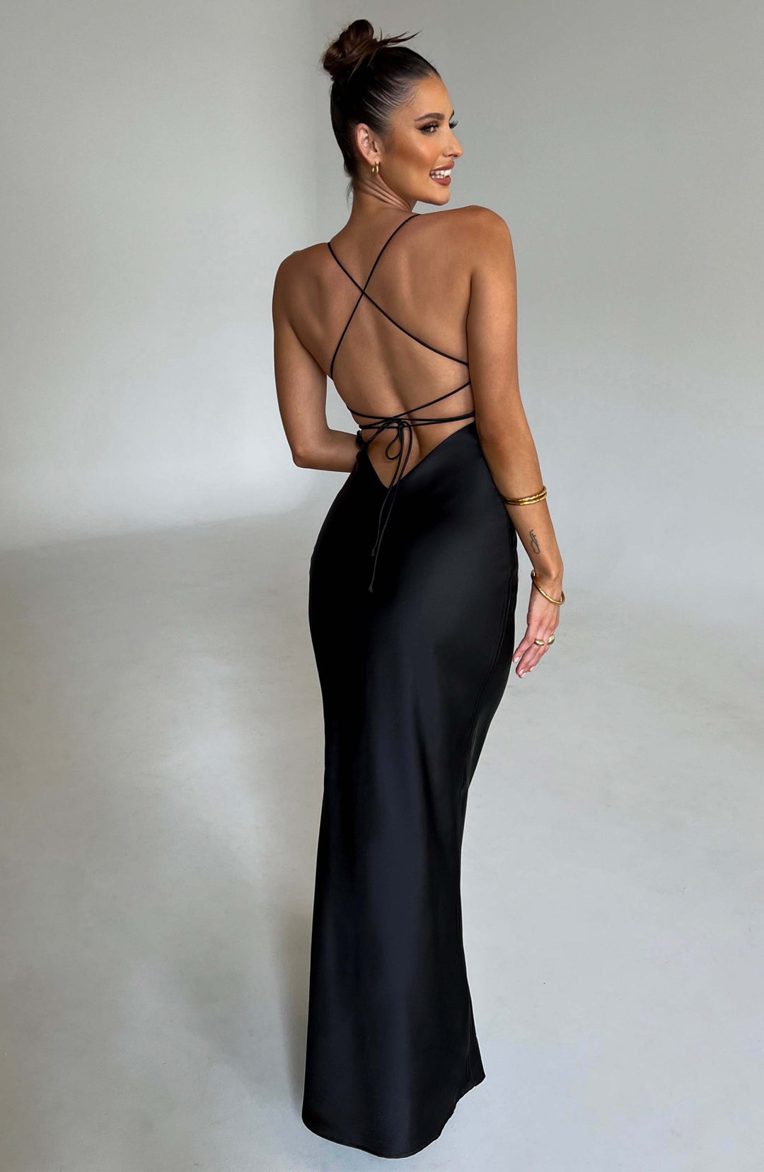 Nolamira Maxi Dress in Black by Clandour, product photo 2