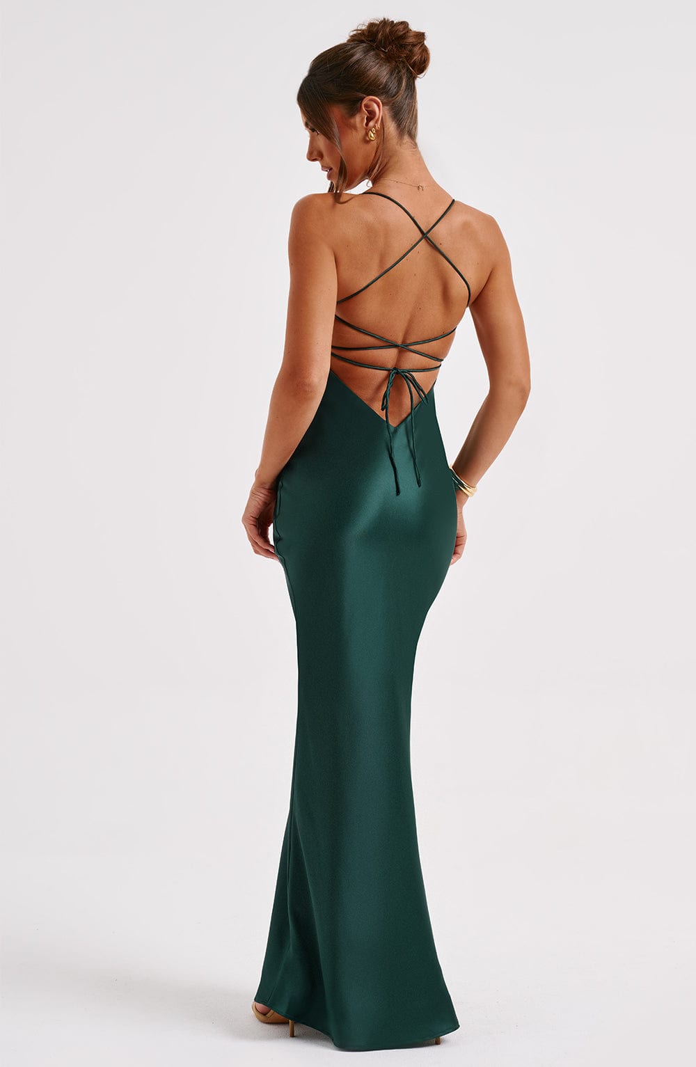 Nolamira Maxi Dress in Emerald by Clandour, product photo 2