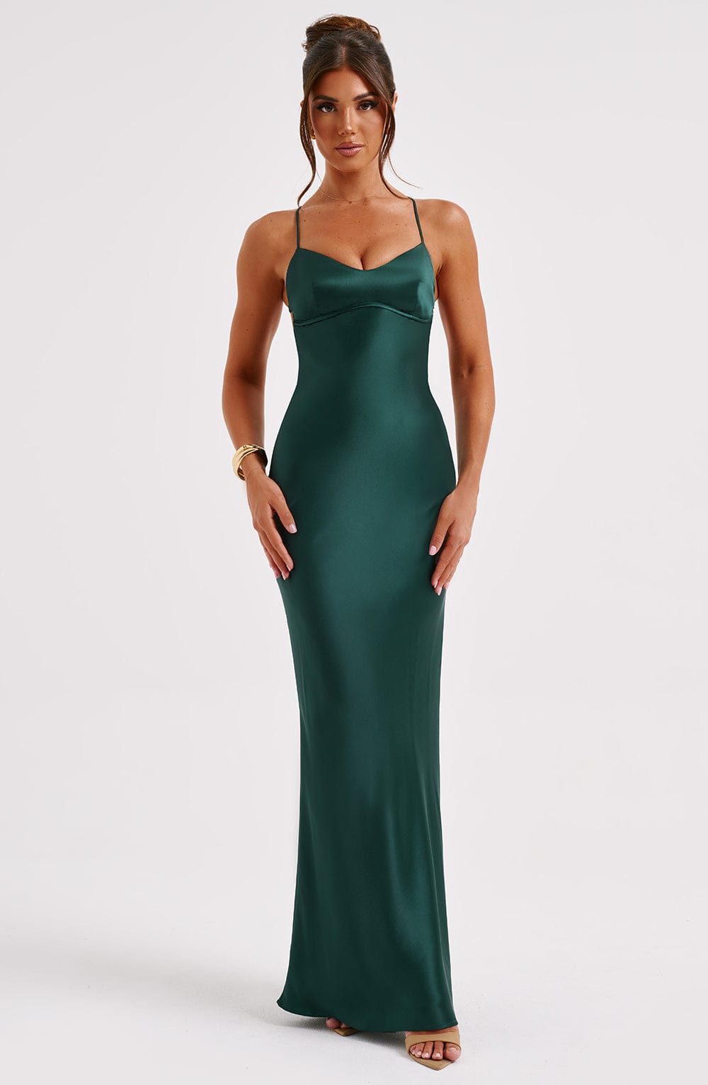 Nolamira Maxi Dress in Emerald by Clandour, product photo 8