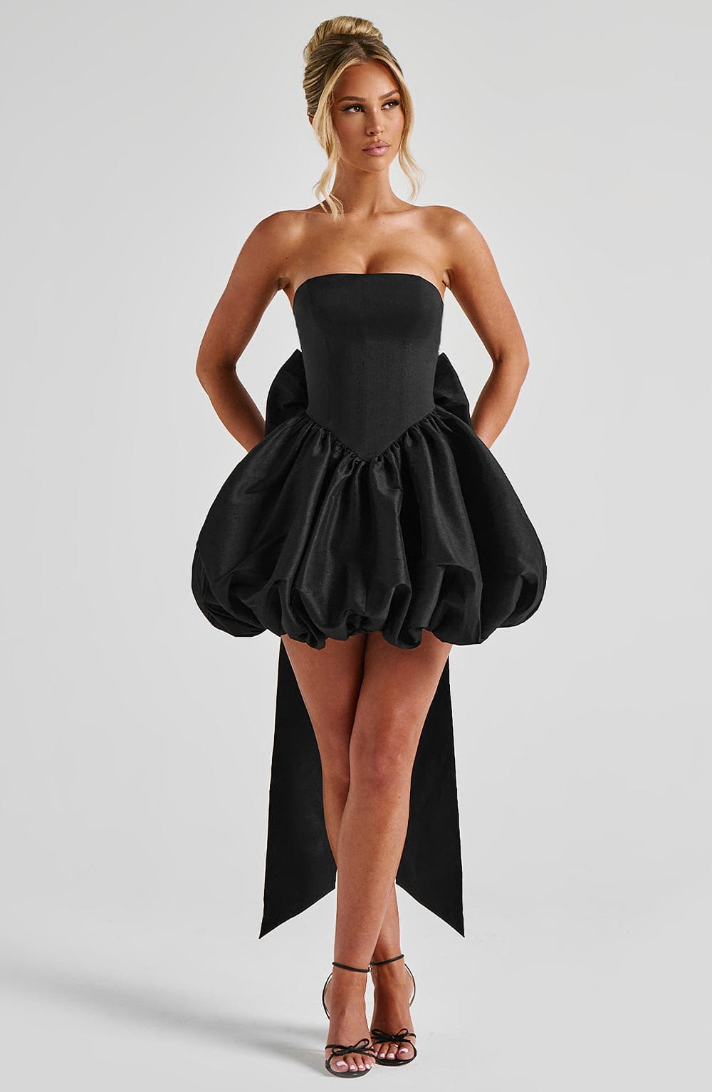 Nolanna Mini Dress in Black by Clandour, product photo 1