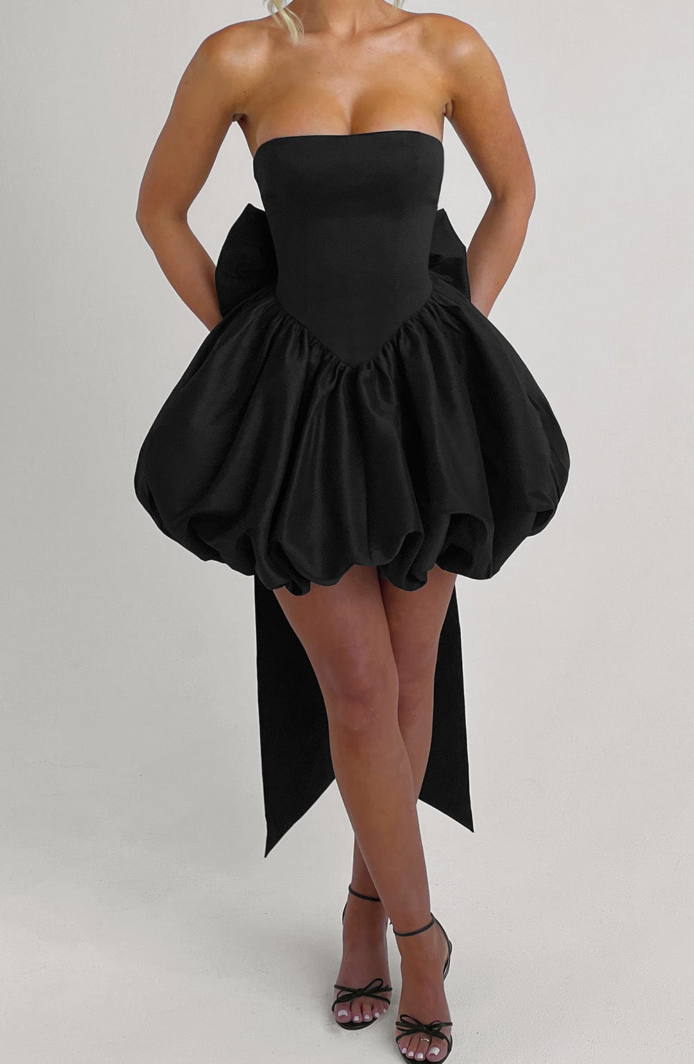 Nolanna Mini Dress in Black by Clandour, product photo 11