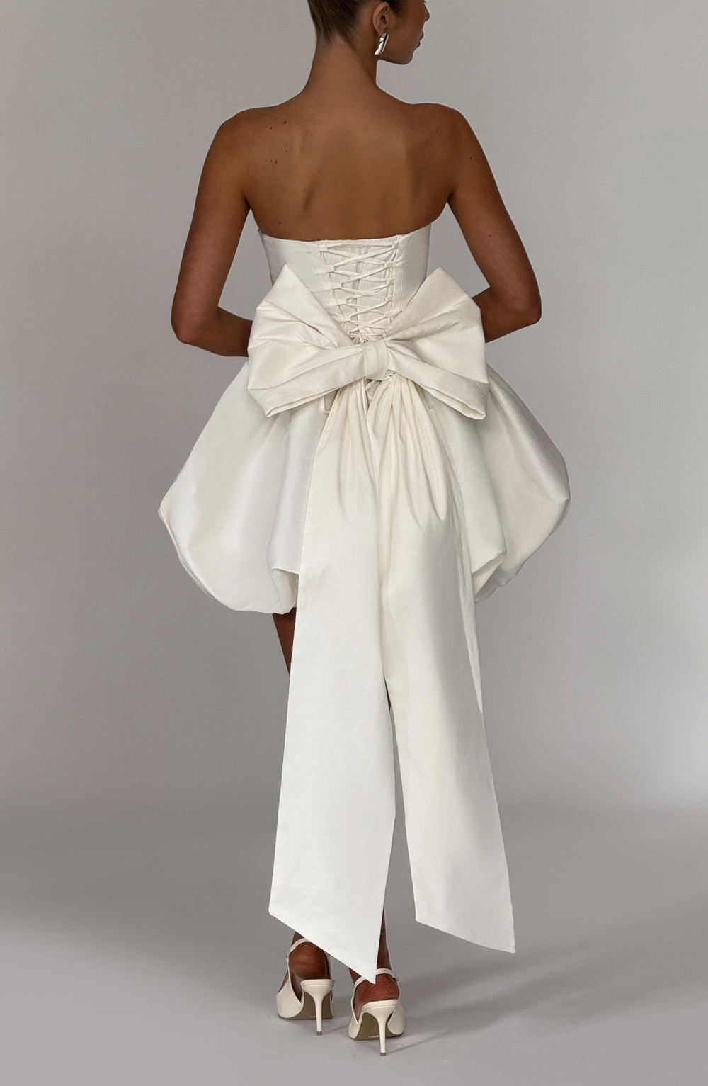Nolanna Mini Dress in Ivory by Clandour, product photo 2