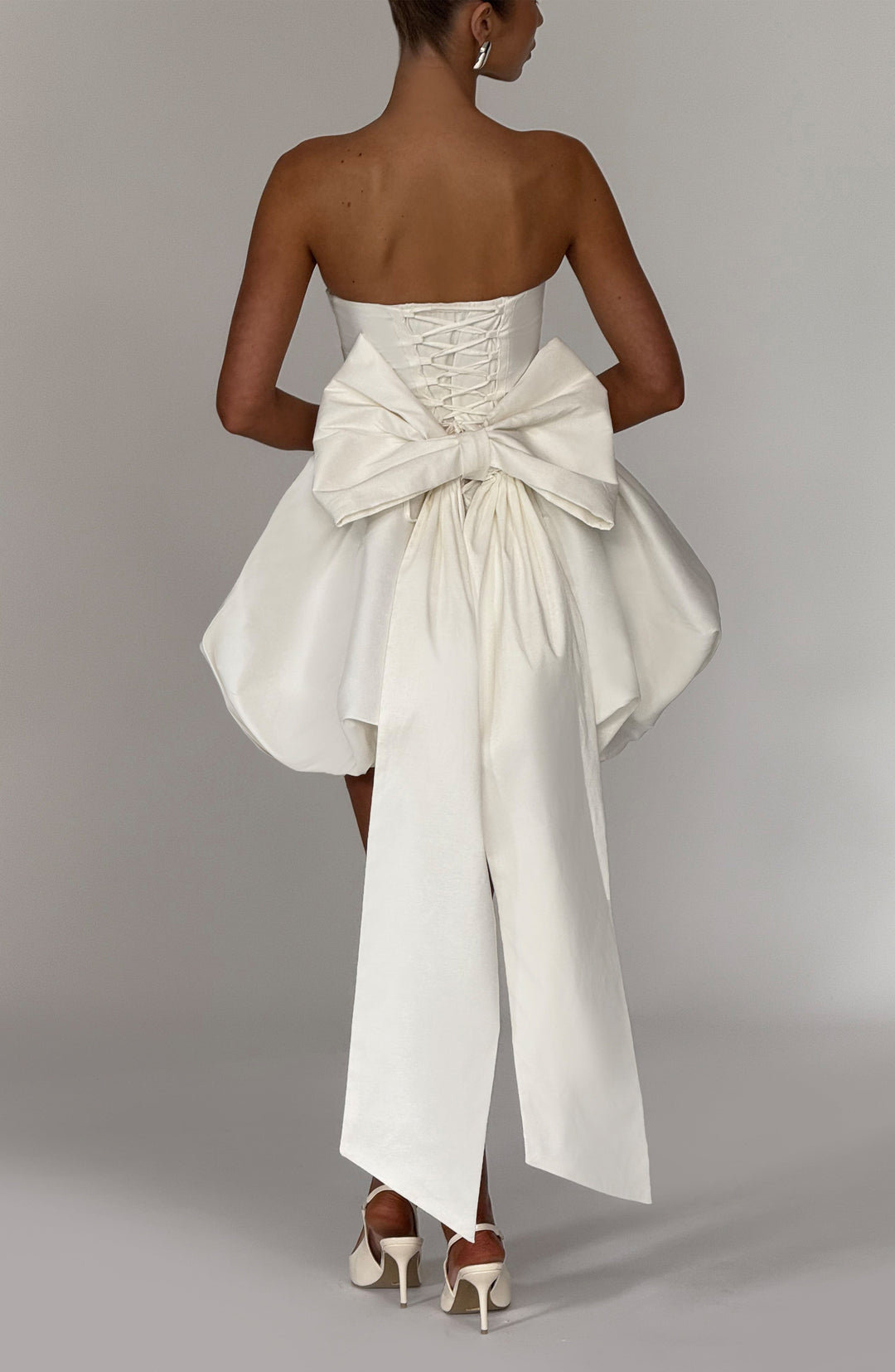 Nolanna Mini Dress in Ivory by Clandour, product photo 2