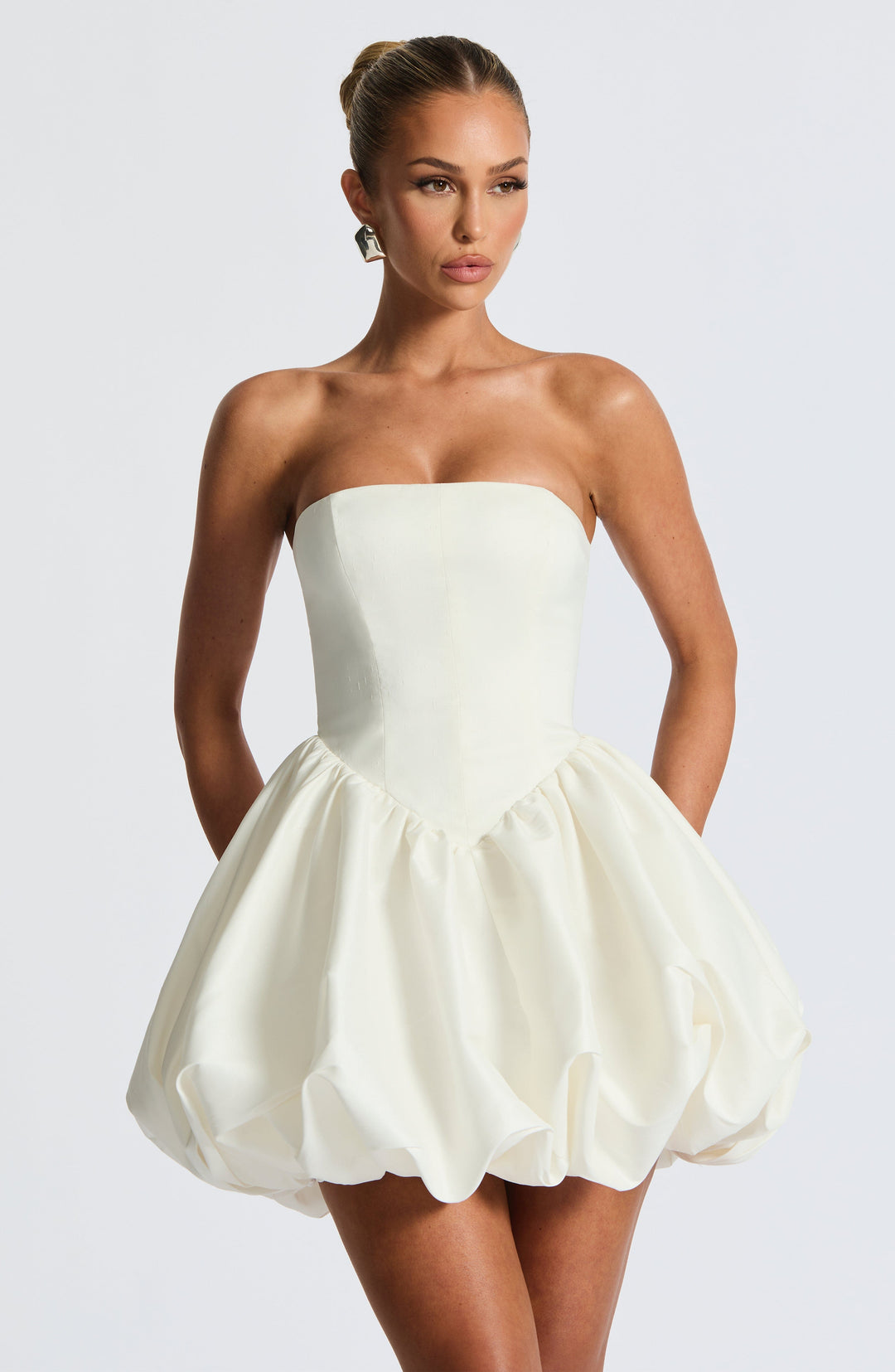 Nolanna Mini Dress in Ivory by Clandour, product photo 7