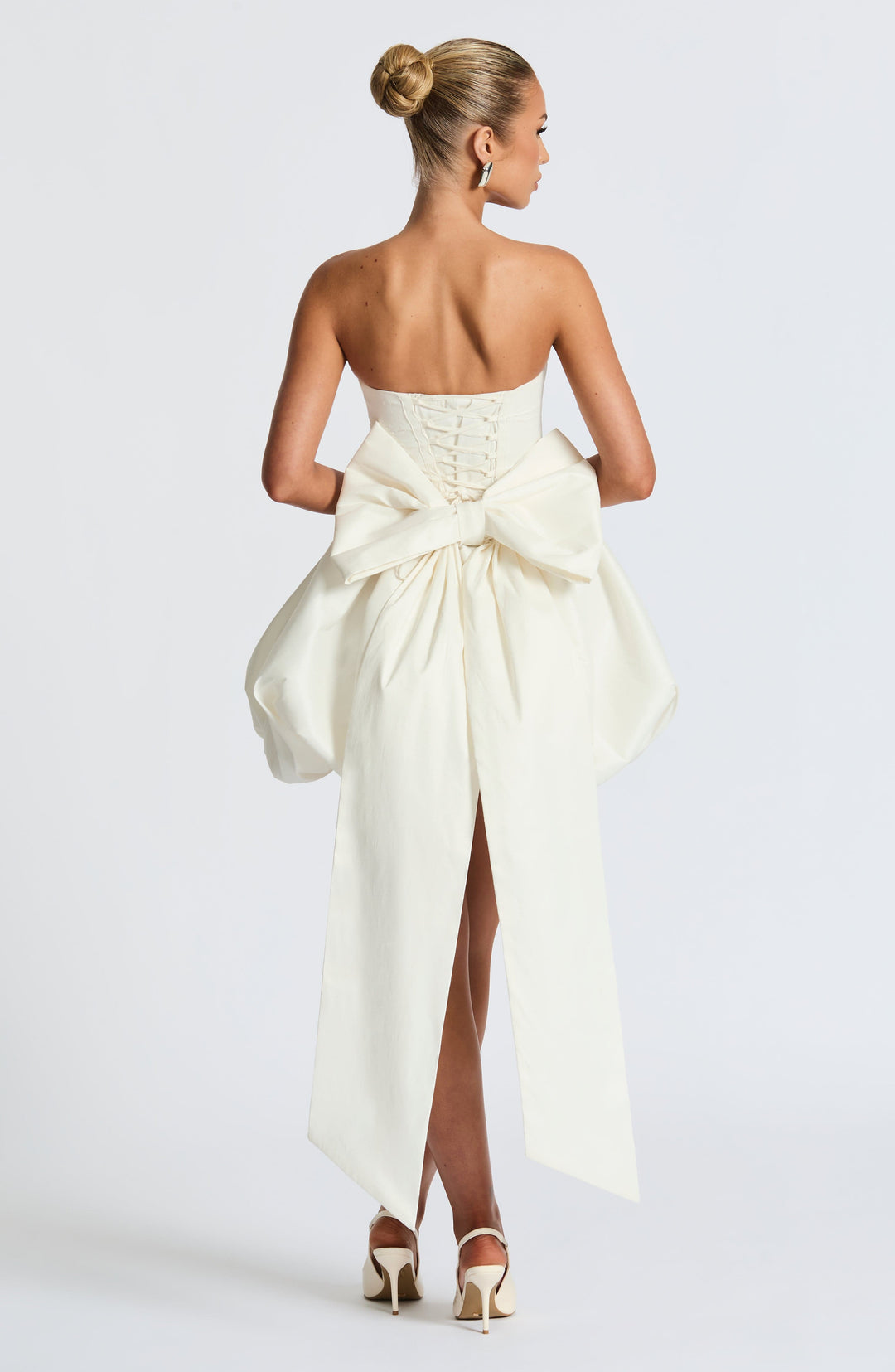 Nolanna Mini Dress in Ivory by Clandour, product photo 10