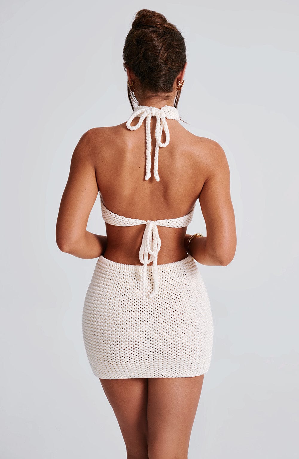 Nolanora Halter Top in Ivory by Clandour, product photo 2