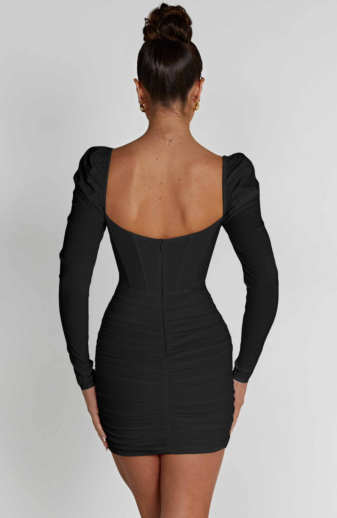 Nolaola Mini Dress in Black by Clandour, product photo 2
