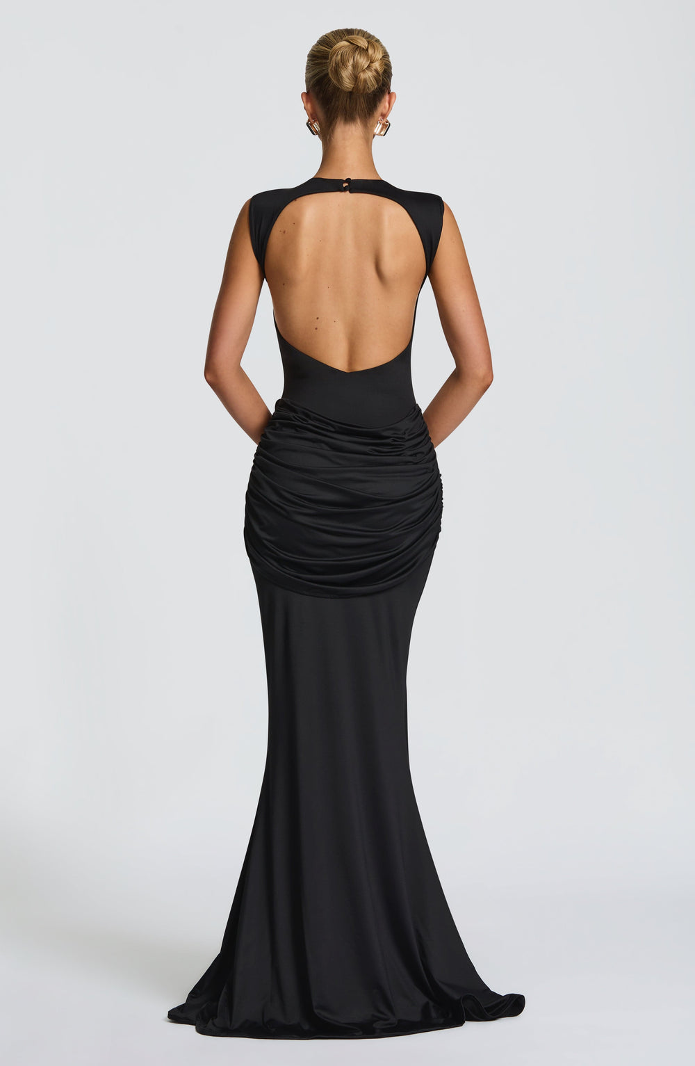 Nolaora Maxi Dress in Black by Clandour, product photo 2