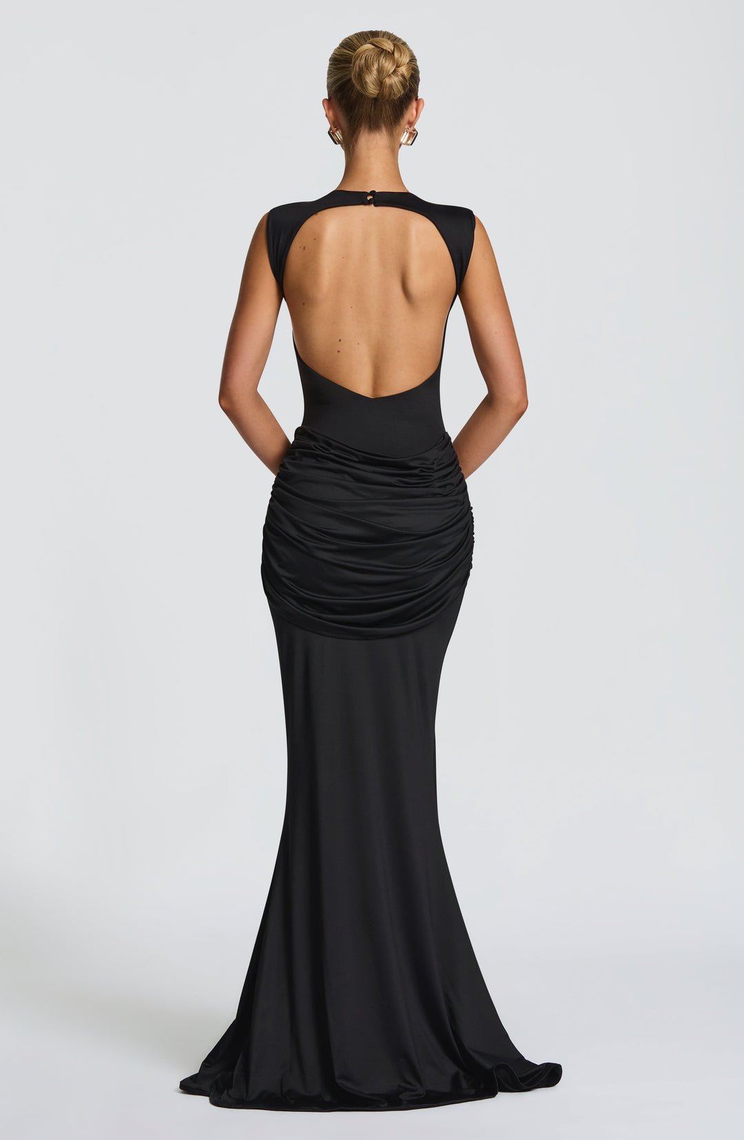 Nolaora Maxi Dress in Black by Clandour, product photo 2